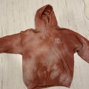 Obey pink tie dye hoodie